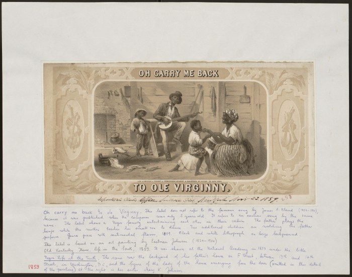 back to old virginny 1859